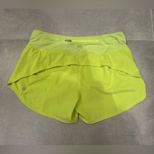 Women’s lululemon speed short neon green 8